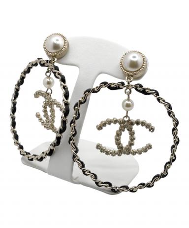 中古・古着通販】CHANEL (シャネル) ココマークフープピアス サイズ