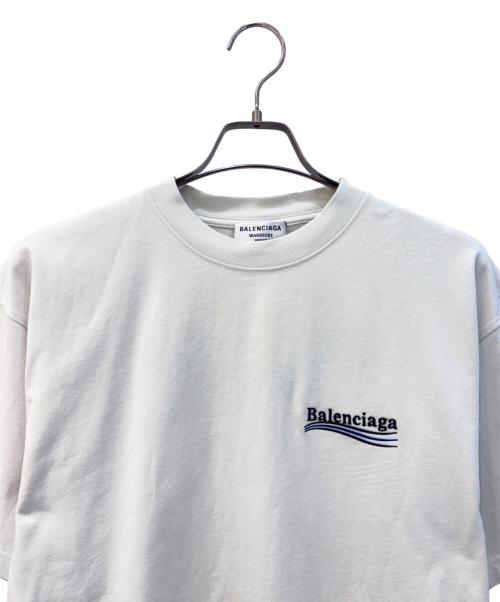 BALENCIAGA（バレンシアガ）BALENCIAGA (バレンシアガ) ラージフィットキャンペーンロゴTシャツ ホワイト サイズ:XSの古着・服飾アイテム