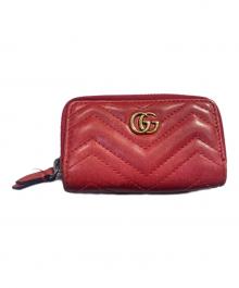 GUCCI（グッチ）の古着「GGマーモント キーケース」｜レッド