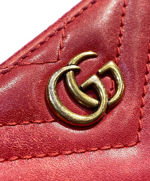 GUCCI（グッチ）GUCCI (グッチ) GGマーモント キーケース レッドの古着・服飾アイテム