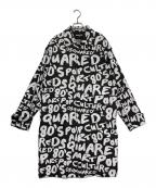 DSQUARED2ディースクエアード）の古着「Pop 80' Trench」｜ブラック×ホワイト