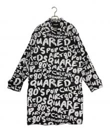 DSQUARED2（ディースクエアード）の古着「Pop 80' Trench」｜ブラック×ホワイト