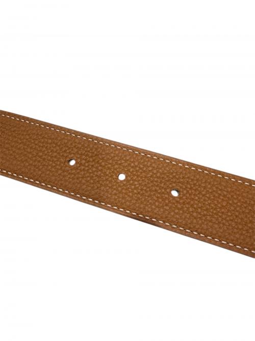 HERMES（エルメス）HERMES (エルメス) コンスタンスベルト/Hバックルリバーシブルレザーベルト/W刻印2024年/ゴールド金具/マット加工 ブラック サイズ:100の古着・服飾アイテム