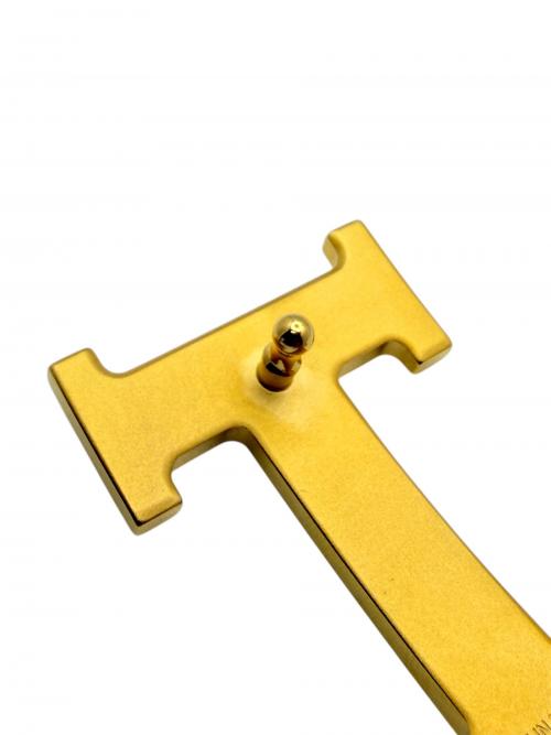 HERMES（エルメス）HERMES (エルメス) コンスタンスベルト/Hバックルリバーシブルレザーベルト/W刻印2024年/ゴールド金具/マット加工 ブラック サイズ:100の古着・服飾アイテム