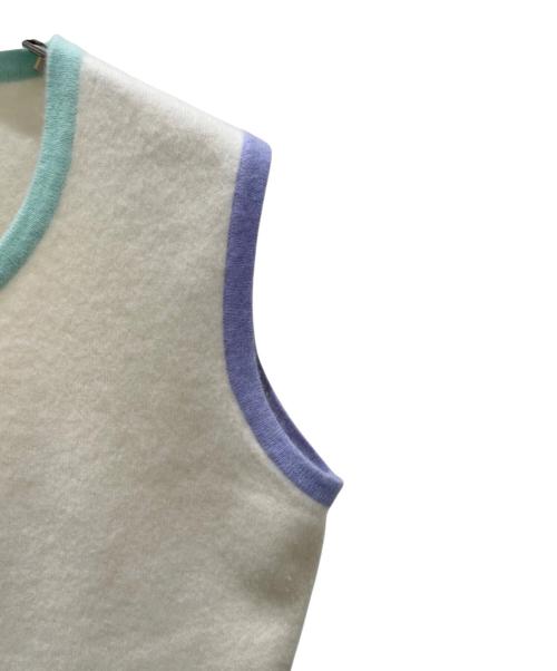 CHANEL（シャネル）CHANEL (シャネル) 98C カシミヤノースリーブニット マルチカラー サイズ:42の古着・服飾アイテム