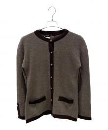 CHANEL（シャネル）の古着「96A ココマークボタン カシミヤアンサンブルカーディガン」｜ブラウン