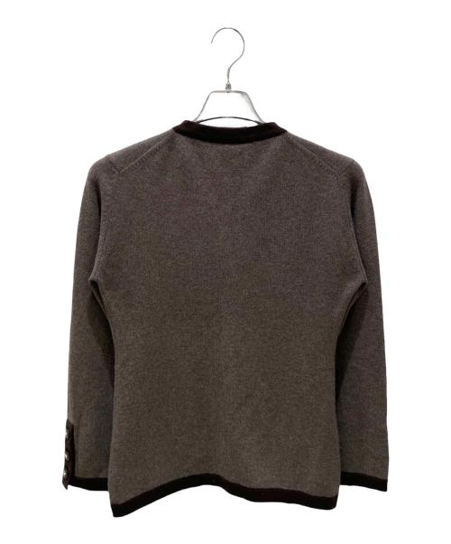 CHANEL（シャネル）CHANEL (シャネル) 96A ココマークボタン カシミヤアンサンブルカーディガン ブラウン サイズ:36の古着・服飾アイテム