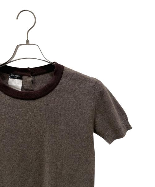 CHANEL（シャネル）CHANEL (シャネル) 96A ココマークボタン カシミヤアンサンブルカーディガン ブラウン サイズ:36の古着・服飾アイテム