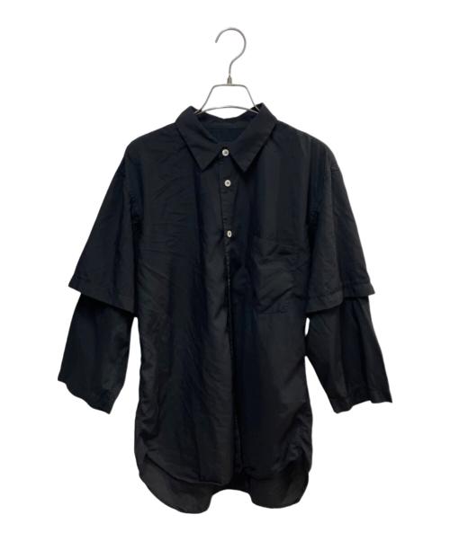 COMME des GARCONS HOMME DEUX（コムデギャルソン オム ドゥ）COMME des GARCONS HOMME DEUX (コムデギャルソン オム ドゥ) レイヤードシャツ ブラック サイズ:Sの古着・服飾アイテム