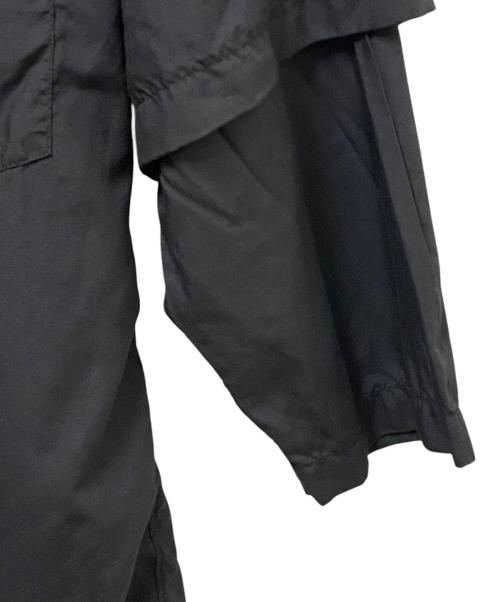 COMME des GARCONS HOMME DEUX（コムデギャルソン オム ドゥ）COMME des GARCONS HOMME DEUX (コムデギャルソン オム ドゥ) レイヤードシャツ ブラック サイズ:Sの古着・服飾アイテム