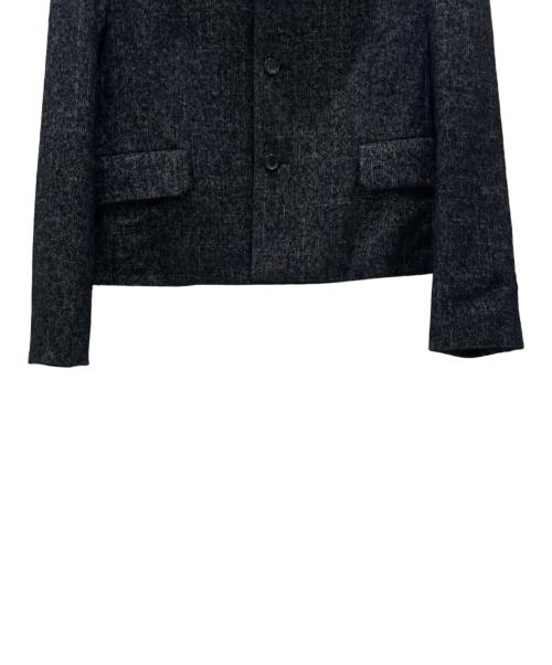 COMME des GARCONS COMME des GARCONS（コムデギャルソン コムデギャルソン）COMME des GARCONS COMME des GARCONS (コムデギャルソン コムデギャルソン) 25AW ウール フリル ドッキング ラウンドカラージャケット ブラック サイズ:Mの古着・服飾アイテム