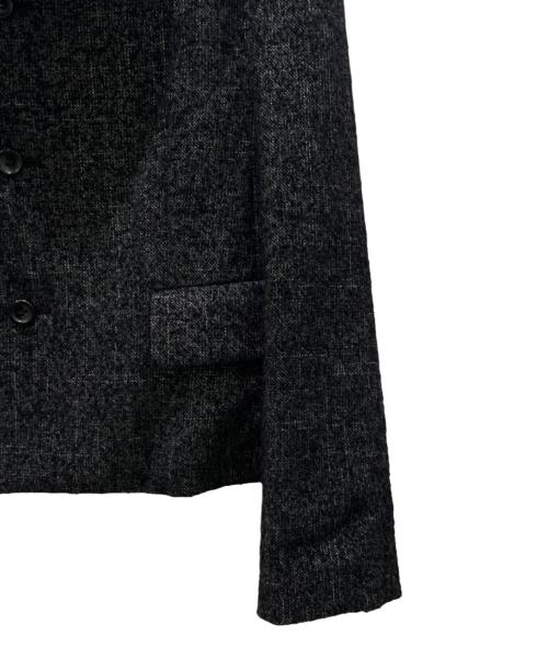 COMME des GARCONS COMME des GARCONS（コムデギャルソン コムデギャルソン）COMME des GARCONS COMME des GARCONS (コムデギャルソン コムデギャルソン) 25AW ウール フリル ドッキング ラウンドカラージャケット ブラック サイズ:Mの古着・服飾アイテム