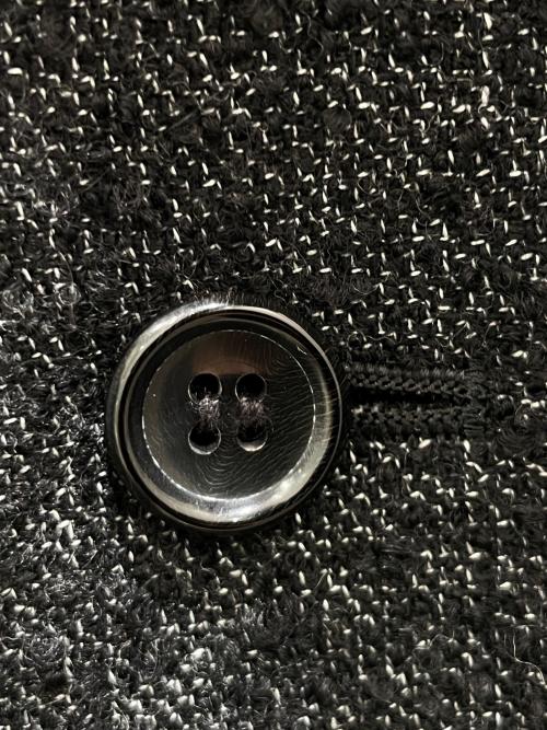 COMME des GARCONS COMME des GARCONS（コムデギャルソン コムデギャルソン）COMME des GARCONS COMME des GARCONS (コムデギャルソン コムデギャルソン) 25AW ウール フリル ドッキング ラウンドカラージャケット ブラック サイズ:Mの古着・服飾アイテム