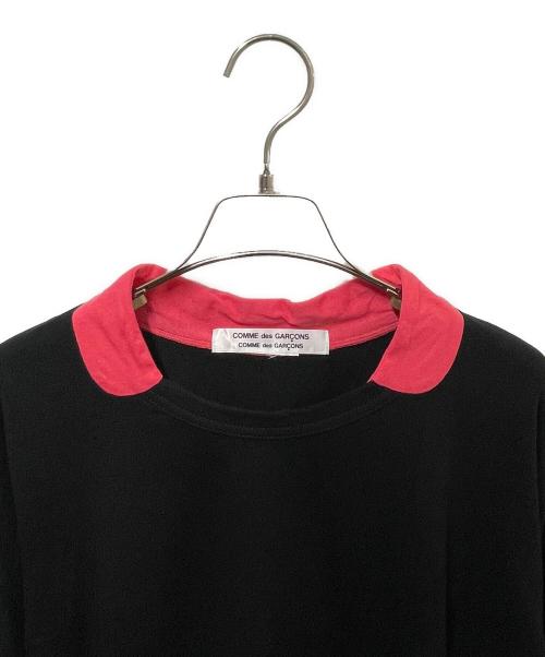 COMME des GARCONS（コムデギャルソン）COMME des GARCONS (コムデギャルソン)  フェイクカラー プルオーバー トップス 切替カットソー ブラック サイズ:Lの古着・服飾アイテム