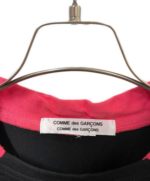 COMME des GARCONS（コムデギャルソン）COMME des GARCONS (コムデギャルソン)  フェイクカラー プルオーバー トップス 切替カットソー ブラック サイズ:Lの古着・服飾アイテム