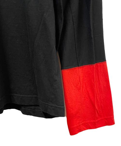 COMME des GARCONS（コムデギャルソン）COMME des GARCONS (コムデギャルソン)  フェイクカラー プルオーバー トップス 切替カットソー ブラック サイズ:Lの古着・服飾アイテム