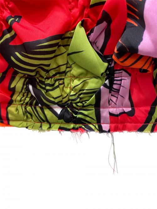 COMME des GARCONS（コムデギャルソン）COMME des GARCONS (コムデギャルソン) FLOWERS PRINTED SATIN TOP オレンジ サイズ:Mの古着・服飾アイテム