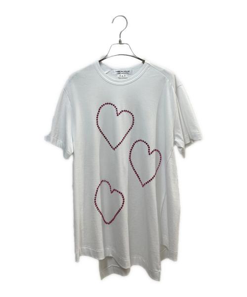COMME des GARCONS COMME des GARCONS（コムデギャルソン コムデギャルソン）COMME des GARCONS COMME des GARCONS (コムデギャルソン コムデギャルソン) 装飾変形カットソー ホワイト サイズ:Ｓの古着・服飾アイテム