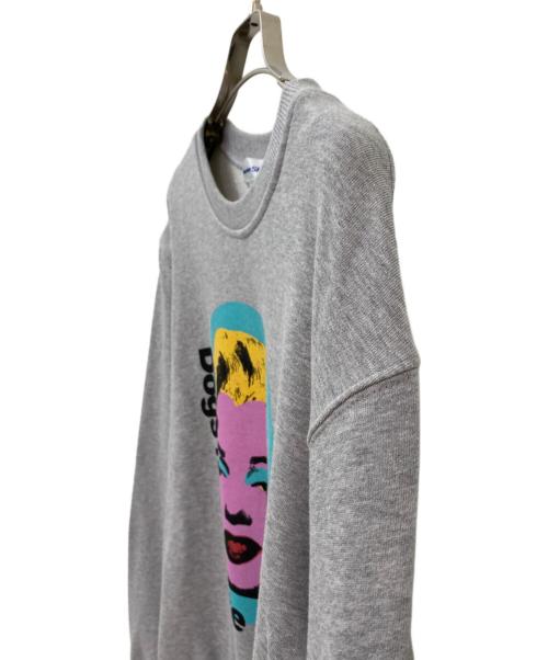 COMME des GARCONS SHIRT（コムデギャルソンシャツ）COMME des GARCONS SHIRT (コムデギャルソンシャツ) マリリンモンロープリントスウェット グレー サイズ:Lの古着・服飾アイテム
