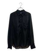BLACK COMME des GARCONSブラックコムデギャルソン）の古着「シアーシャツ」｜ブラック