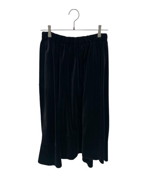 COMME des GARCONS COMME des GARCONS（コムデギャルソン コムデギャルソン）COMME des GARCONS COMME des GARCONS (コムデギャルソン コムデギャルソン) ベロアフレアスカート ブラック サイズ:Sの古着・服飾アイテム
