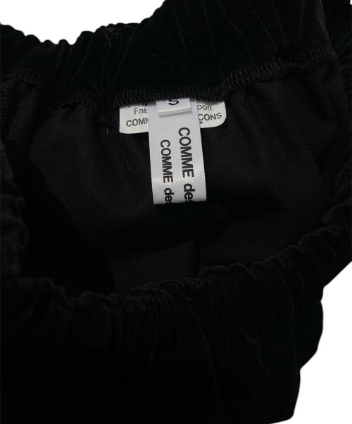 COMME des GARCONS COMME des GARCONS（コムデギャルソン コムデギャルソン）COMME des GARCONS COMME des GARCONS (コムデギャルソン コムデギャルソン) ベロアフレアスカート ブラック サイズ:Sの古着・服飾アイテム