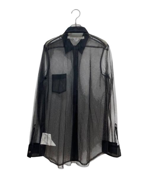COMME des GARCONS（コムデギャルソン）COMME des GARCONS (コムデギャルソン) チュールシャツ ブラック サイズ:Lの古着・服飾アイテム