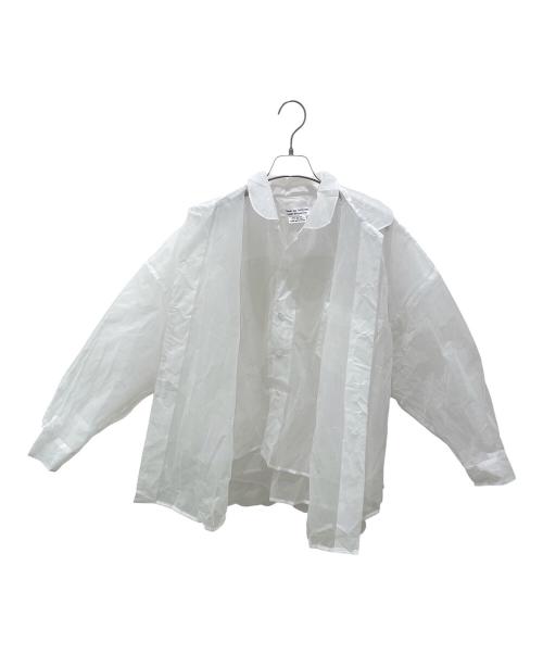 COMME des GARCONS（コムデギャルソン）COMME des GARCONS (コムデギャルソン) オーガンジーレイヤードシャツ ホワイト サイズ:Ｓの古着・服飾アイテム