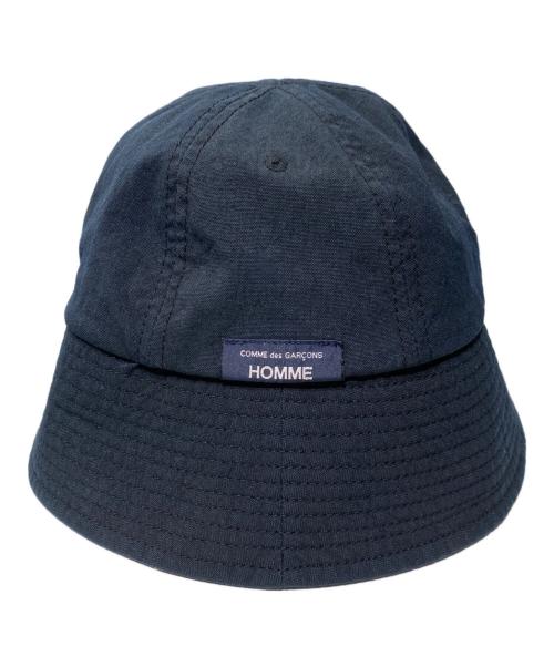 COMME des GARCONS HOMME（コムデギャルソン オム）COMME des GARCONS HOMME (コムデギャルソン オム) ナイロンオックス製品染バケットハット ネイビー サイズ:Sの古着・服飾アイテム