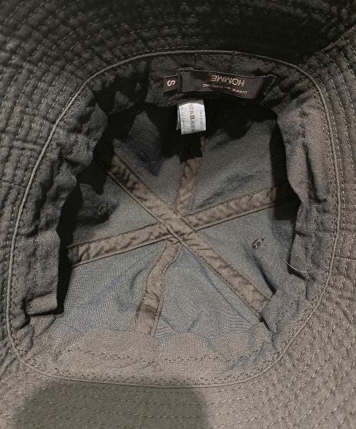 COMME des GARCONS HOMME（コムデギャルソン オム）COMME des GARCONS HOMME (コムデギャルソン オム) ナイロンオックス製品染バケットハット ネイビー サイズ:Sの古着・服飾アイテム