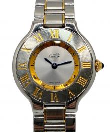 Cartier（カルティエ）の古着「マスト21//Ref.W10073R6/クオーツ腕時計」｜シルバー
