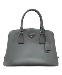 PRADA（プラダ）の古着「サファアーノ ハンドバッグ」｜グレー