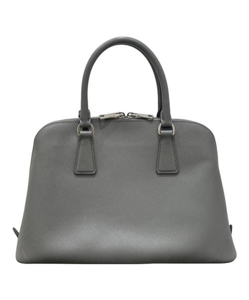 PRADA（プラダ）PRADA (プラダ) サファアーノ ハンドバッグ グレーの古着・服飾アイテム