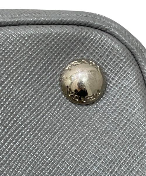 PRADA（プラダ）PRADA (プラダ) サファアーノ ハンドバッグ グレーの古着・服飾アイテム