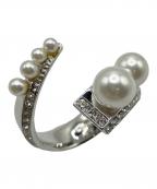 FOXEYフォクシー）の古着「Fパール付きリング」