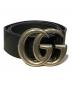 GUCCI（グッチ）の古着「レザーベルト」｜ブラック×シルバー金具