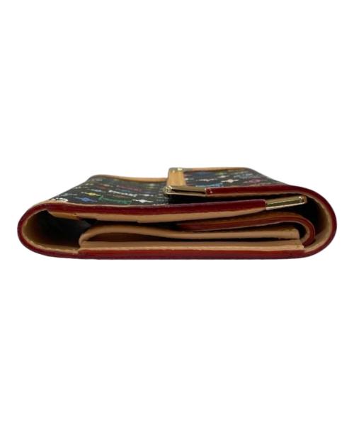 LOUIS VUITTON（ルイ ヴィトン）LOUIS VUITTON (ルイ ヴィトン) モノグラム・マルチカラー ポルトトレゾール・インターナショナル M92658 ブラックの古着・服飾アイテム