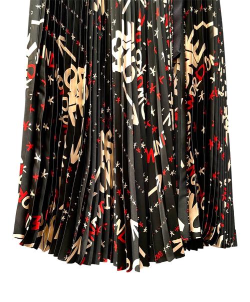 sacai（サカイ）sacai (サカイ) ラッププリーツスカート/巻きスカート ブラック サイズ:1の古着・服飾アイテム