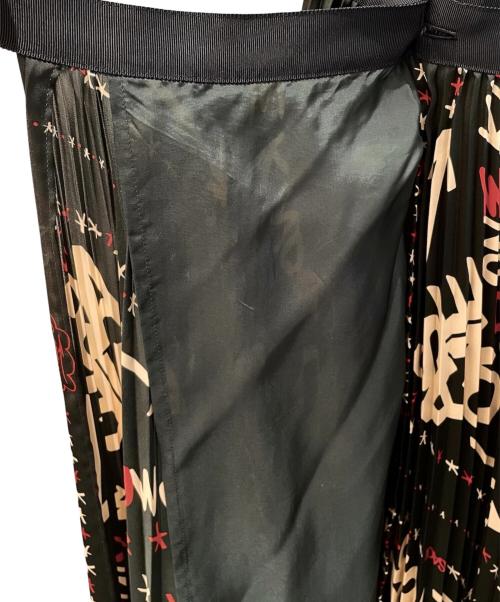 sacai（サカイ）sacai (サカイ) ラッププリーツスカート/巻きスカート ブラック サイズ:1の古着・服飾アイテム