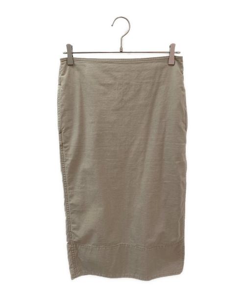 MADISON BLUE（マディソンブルー）MADISON BLUE (マディソンブルー) バックサテンタイトスカート ベージュ サイズ:SIZE 02(M)の古着・服飾アイテム
