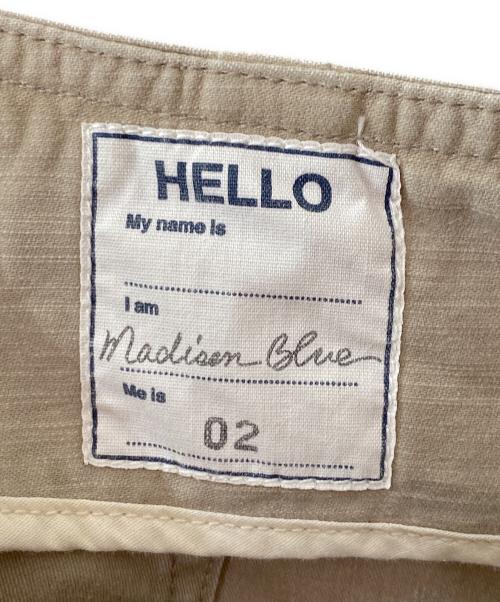 MADISON BLUE（マディソンブルー）MADISON BLUE (マディソンブルー) バックサテンタイトスカート ベージュ サイズ:SIZE 02(M)の古着・服飾アイテム