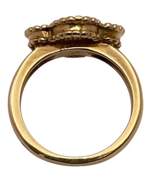 VAN CLEEF & ARPELS（ヴァンクリーフ＆アーペル）VAN CLEEF & ARPELS (ヴァンクリーフ＆アーペル) Vintage Alhambra/ヴィンテージアルハンブラ 1Pダイヤモンドリング/イエローゴールド サイズ:49（約8号）の古着・服飾アイテム