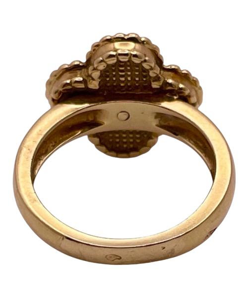 VAN CLEEF & ARPELS（ヴァンクリーフ＆アーペル）VAN CLEEF & ARPELS (ヴァンクリーフ＆アーペル) Vintage Alhambra/ヴィンテージアルハンブラ 1Pダイヤモンドリング/イエローゴールド サイズ:49（約8号）の古着・服飾アイテム