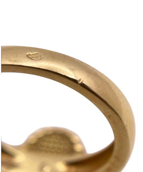 VAN CLEEF & ARPELS（ヴァンクリーフ＆アーペル）VAN CLEEF & ARPELS (ヴァンクリーフ＆アーペル) Vintage Alhambra/ヴィンテージアルハンブラ 1Pダイヤモンドリング/イエローゴールド サイズ:49（約8号）の古着・服飾アイテム