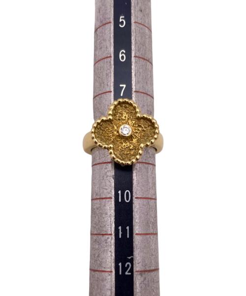 VAN CLEEF & ARPELS（ヴァンクリーフ＆アーペル）VAN CLEEF & ARPELS (ヴァンクリーフ＆アーペル) ヴィンテージアルハンブラ 1Pダイヤモンドリング サイズ:49（約8号）の古着・服飾アイテム