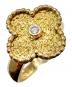 VAN CLEEF & ARPELS（ヴァンクリーフ＆アーペル）の古着「Vintage Alhambra/ヴィンテージアルハンブラ 1Pダイヤモンドリング/イエローゴールド」