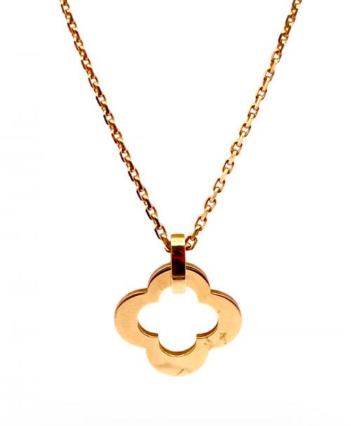 VAN CLEEF & ARPELS（ヴァンクリーフ＆アーペル）VAN CLEEF & ARPELS (ヴァンクリーフ＆アーペル) ビザンチン アルハンブラペンダント 18K イエローゴールドの古着・服飾アイテム