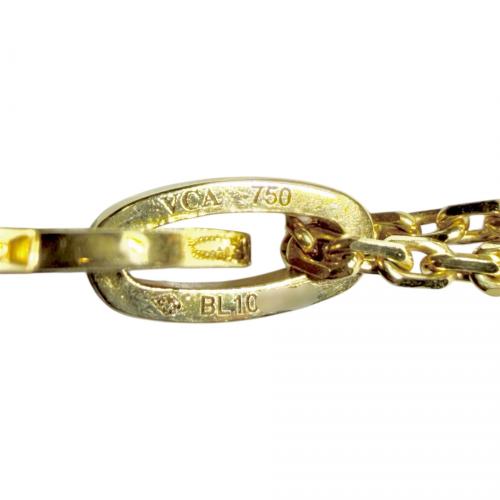 VAN CLEEF & ARPELS（ヴァンクリーフ＆アーペル）VAN CLEEF & ARPELS (ヴァンクリーフ＆アーペル) ビザンチン アルハンブラペンダント 18K イエローゴールドの古着・服飾アイテム