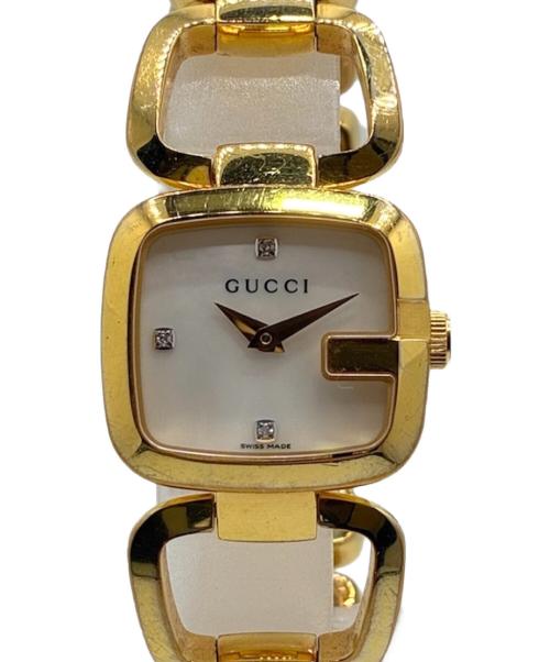 GUCCI（グッチ）GUCCI (グッチ) Gコレクション 3Pダイヤモンド レディース腕時計 ホワイトの古着・服飾アイテム