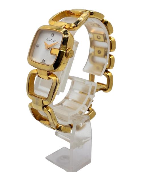 GUCCI（グッチ）GUCCI (グッチ) Gコレクション 3Pダイヤモンド レディース腕時計 ホワイトの古着・服飾アイテム